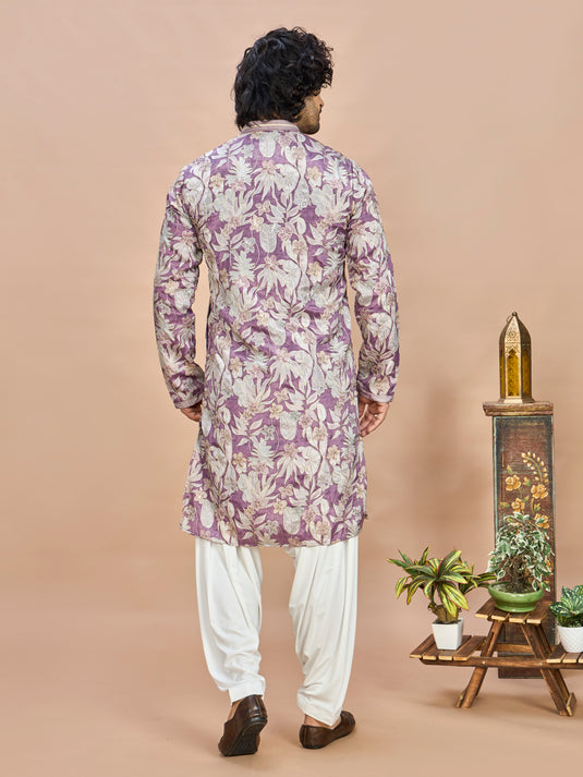 Royal Purple Kurta for Men