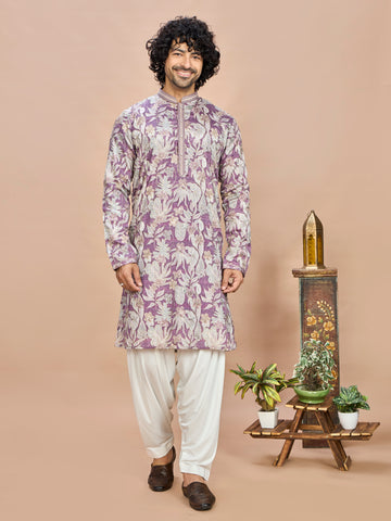 Royal Purple Kurta for Men